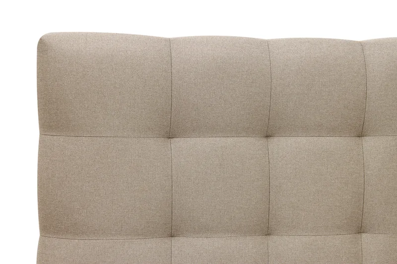 HVILA Classic komplett sengepakke 140x200 cm, kontinentalseng med rutete sengegavl - Beige - Møbler - Senger - Kontinentalsenger