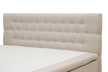 HVILA Classic komplett sengepakke 160x200 cm kontinentalseng med diamantmønstret sengegavl - Beige - Møbler - Senger - Kontinentalsenger