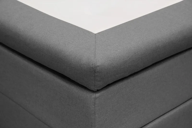 HVILA Classic komplett sengepakke 160x200 cm kontinentalseng med diamantmønstret sengegavl - Grå - Møbler - Senger - Kontinentalsenger