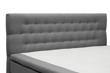 HVILA Classic komplett sengepakke 160x200 cm kontinentalseng med diamantmønstret sengegavl - Grå - Møbler - Senger - Kontinentalsenger