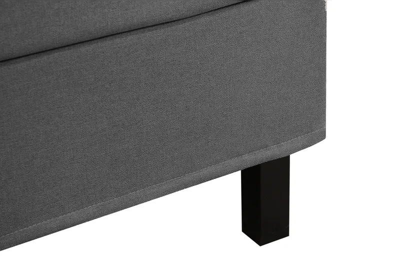 HVILA Classic komplett sengepakke 160x200 cm kontinentalseng med diamantmønstret sengegavl - Grå - Møbler - Senger - Kontinentalsenger