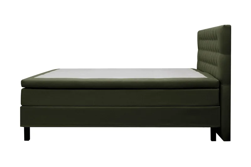 HVILA Classic komplett sengepakke 160x200 cm kontinentalseng med diamantmønstret sengegavl - Grønn - Møbler - Senger - Kontinentalsenger