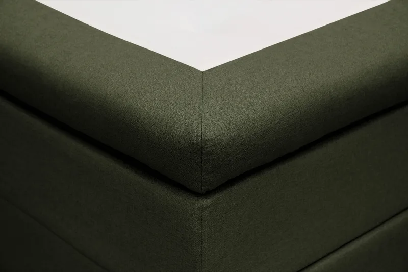 HVILA Classic komplett sengepakke 160x200 cm kontinentalseng med diamantmønstret sengegavl - Grønn - Møbler - Senger - Kontinentalsenger