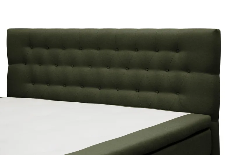 HVILA Classic komplett sengepakke 160x200 cm kontinentalseng med diamantmønstret sengegavl - Grønn - Møbler - Senger - Kontinentalsenger