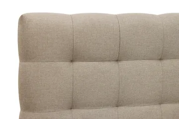 HVILA Classic komplett sengepakke 160x200 cm kontinentalseng med rutet sengegavl - Beige - Møbler - Senger - Kontinentalsenger
