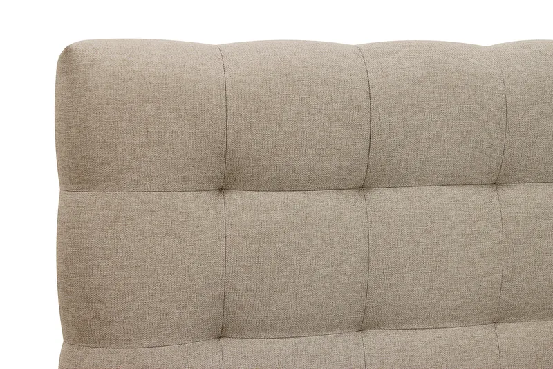 HVILA Classic komplett sengepakke 160x200 cm kontinentalseng med rutet sengegavl - Beige - Møbler - Senger - Kontinentalsenger