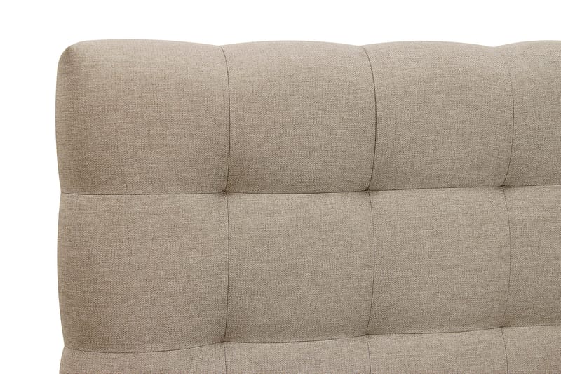 HVILA Classic Komplett sengepakke 160x200 cm Kontinentalseng med rutete sengegavl - Beige - Møbler - Senger - Kontinentalsenger