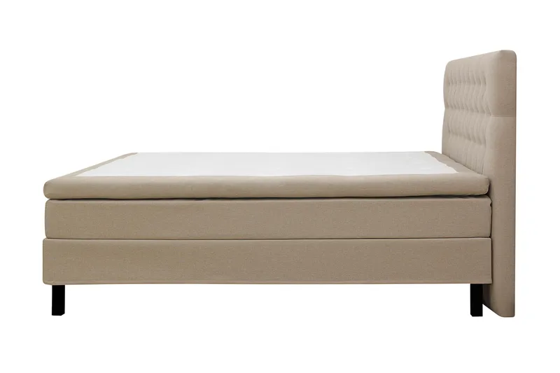 HVILA Classic komplett sengepakke 180x200 cm kontinentalseng med diamantmønstret sengegavl - Beige - Møbler - Senger - Kontinentalsenger