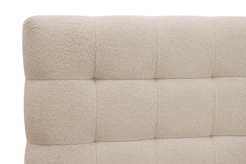 HVILA Classic komplett sengepakke 180x200 cm kontinentalseng med rutet sengegavl - Beige / Teddy - Møbler - Senger - Kontinentalsenger