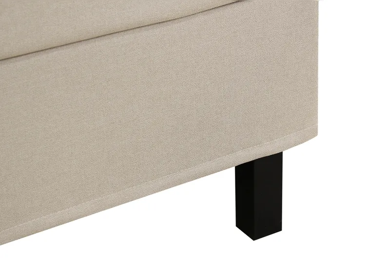 HVILA Classic komplett sengepakke 180x200 cm kontinentalseng med rutet sengegavl - Beige - Møbler - Senger - Kontinentalsenger