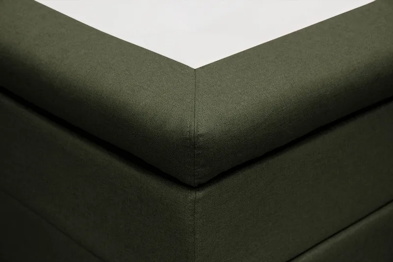 HVILA Classic komplett sengepakke 180x200 cm kontinentalseng med rutet sengegavl - Grønn - Møbler - Senger - Kontinentalsenger