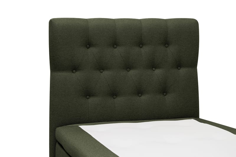 HVILA Classic komplett sengepakke 90x200 cm, kontinentalseng med diamantmønstret sengegavl - Grønn - Møbler - Senger - Kontinentalsenger
