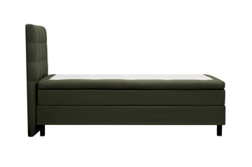 HVILA Classic komplett sengepakke 90x200 cm, kontinentalseng med rutete sengegavl - Grønn - Møbler - Senger - Kontinentalsenger