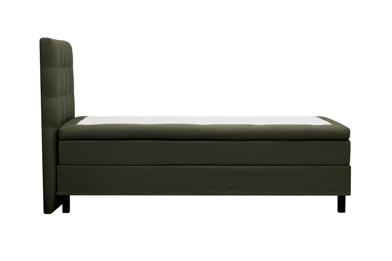 HVILA Classic komplett sengepakke 90x200 cm, kontinentalseng med rutete sengegavl - Grønn - Møbler - Senger - Kontinentalsenger