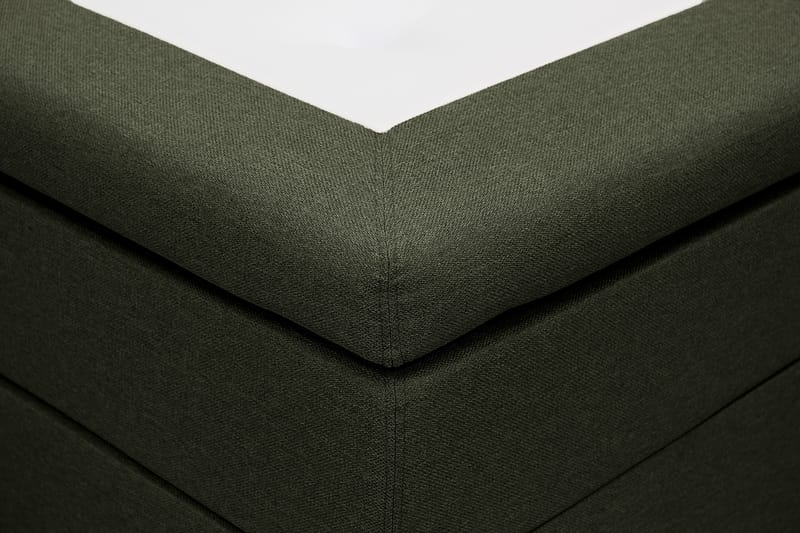 HVILA Classic komplett sengepakke 90x200 cm, kontinentalseng med rutete sengegavl - Grønn - Møbler - Senger - Kontinentalsenger