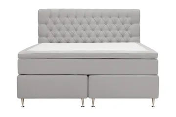 HVILA Lyx komplett sengesett 180x200 cm kontinentalseng med knappepolstret sengegavl