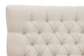 HVILA Lyx komplett sengesett 180x200 cm kontinentalseng med knappepolstret sengegavl - Lys beige - Møbler - Senger - Kontinentalsenger