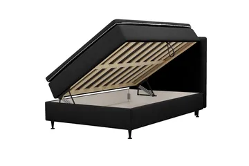 HVILA Plus komplett sengesett med oppbevaring 140x200 cm - Antrasitt - Møbler - Senger - Enkeltsenger