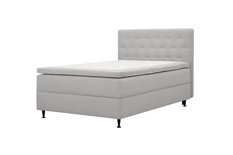 HVILA Plus komplett sengesett med oppbevaring 140x200 cm - Grå - Møbler - Senger - Kontinentalsenger