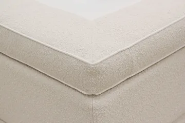 HVILA Premium Komplett Sengpakke 180x200 cm Kontinentalseng med Sengegavl - Lysebeige bouclé - Møbler - Senger - Kontinentalsenger