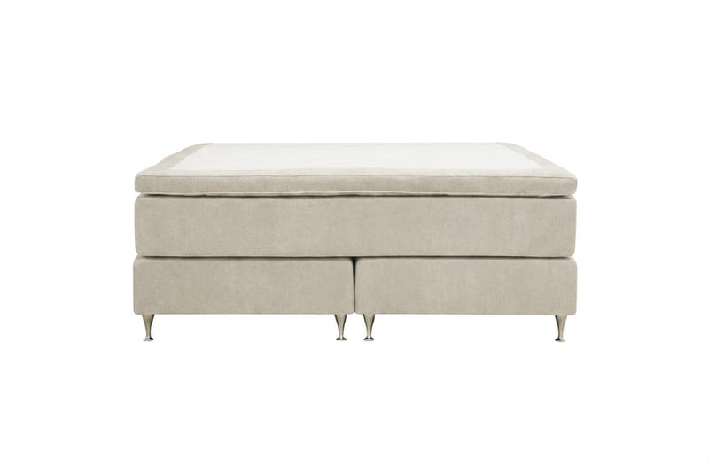HVILA Premium kontinentalseng 160x200 cm - Beige stoff - Møbler - Senger - Kontinentalsenger