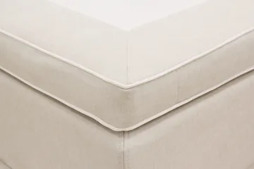 HVILA Premium Komplett Sengpakke 160x200 cm Kontinentalseng med Sengegavl - Lysebeige stoff - Møbler - Senger - Kontinentalsenger