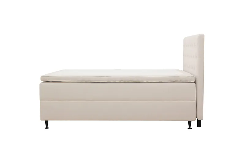 HVILA Plus komplett sengesett med oppbevaring 120x200 cm - Lys beige - Møbler - Senger - Senger med oppbevaring