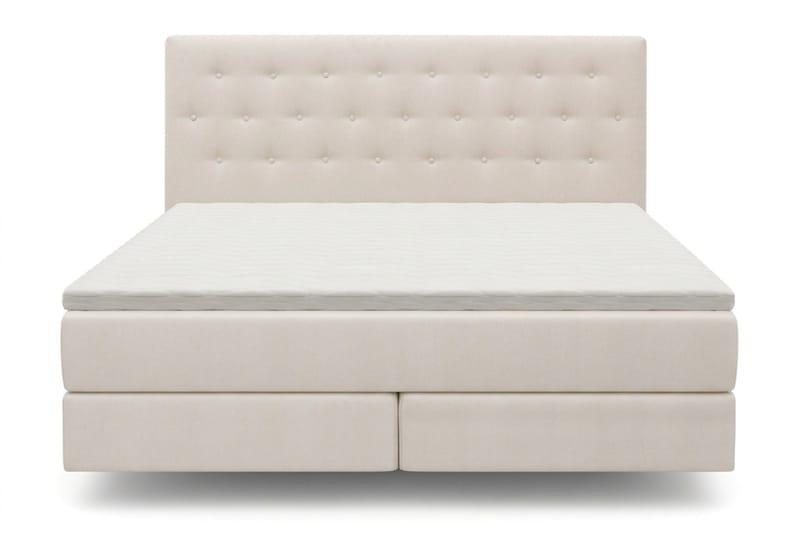 HVILA Premium sengepakke kontinentalseng 180x200 cm med svevende effekt inkl. overmadrass i polyeterskum medium, Medium