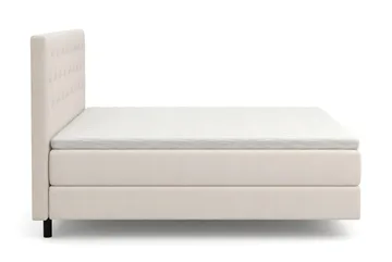 HVILA Premium sengepakke kontinentalseng 180x200 cm med svevende effekt inkl. overmadrass i polyeterskum medium - Medium - Møbler - Senger - Komplett sengepakke