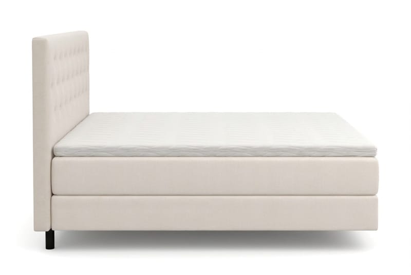 HVILA Premium sengepakke kontinentalseng 180x200 cm med svevende effekt inkl. overmadrass i polyeterskum medium - Medium - Møbler - Senger - Komplett sengepakke