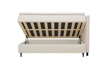 HVILA Plus komplett sengesett med oppbevaring 120x200 cm - Lys beige - Møbler - Senger - Senger med oppbevaring
