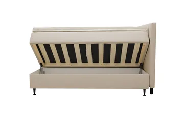 HVILA Plus komplett sengesett med oppbevaring 160x200 cm - Beige - Møbler - Senger - Enkeltsenger