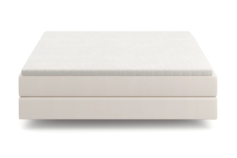 HVILA Premium kontinentalseng 180x200 cm med svevende effekt inkl. overmadrass i polyeterskum myk/medium med vaskbart trekk - Myk/medium - Møbler - Senger - Komplett sengepakke