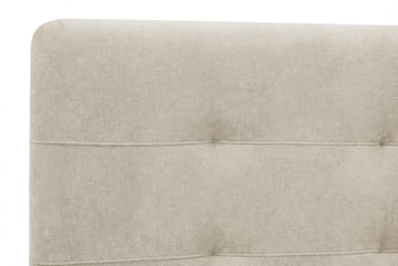 HVILA Premium komplett sengesett 160x200 cm kontinentalseng med sengegavl - Beige stoff - Møbler - Senger - Kontinentalsenger