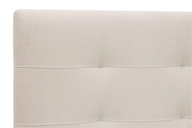 HVILA Premium Komplett Sengpakke 160x200 cm Kontinentalseng med Sengegavl - Lysebeige stoff - Møbler - Senger - Kontinentalsenger