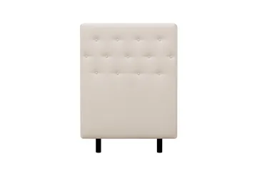 HVILA Plus Komplett Sengepakke – Kontinentalseng 90x200 cm i Stoff med Oppbevaring, Sengegavl + Overmadrass med Fasthetsgrad Medium Fast - Lysebeige - Møbler - Senger - Kontinentalsenger