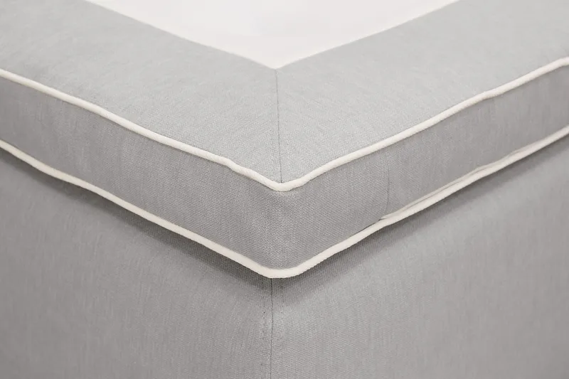 HVILA Plus komplett sengesett med oppbevaring 140x200 cm - Grå - Møbler - Senger - Kontinentalsenger