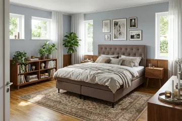 HVILA Plus komplett sengesett 180x200 cm - Brun - Møbler - Senger - Kontinentalsenger