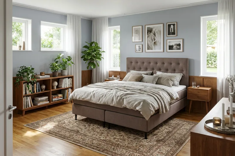 HVILA Plus komplett sengesett 180x200 cm - Brun - Møbler - Senger - Kontinentalsenger