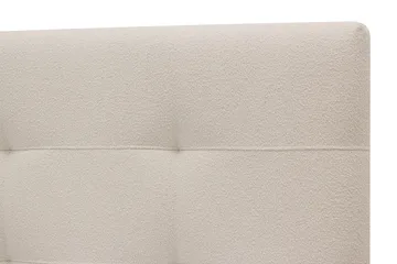 HVILA Premium Komplett Sengpakke 180x200 cm Kontinentalseng med Sengegavl - Lysebeige bouclé - Møbler - Senger - Kontinentalsenger