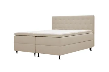 HVILA Plus komplett sengesett med oppbevaring 160x200 cm - Beige - Møbler - Senger - Enkeltsenger
