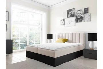 Jendem kontinentalseng 140x200 - Beige - Møbler - Senger - Kontinentalsenger