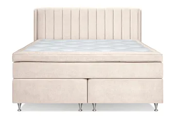 Sengegavl Linjer - Lys Beige