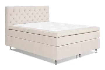 Joluma Kontinentalseng 160x200 Fast - Lysbeige - Møbler - Senger - Kontinentalsenger