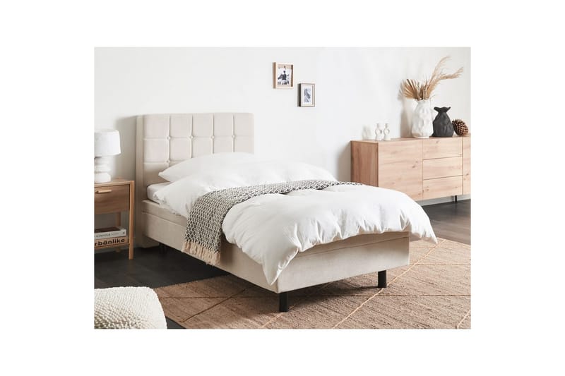 Justerbar seng Duke - Beige, 80x200 cm - Møbler - Senger - Sengeramme & sengestamme