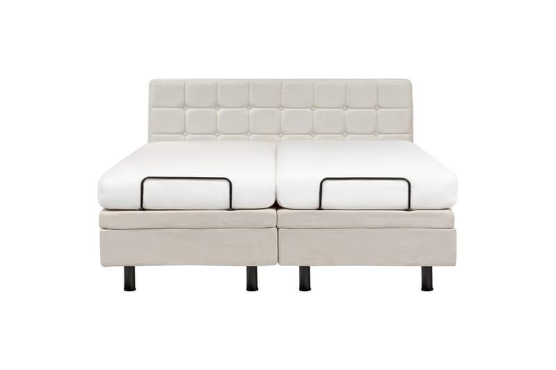 Justerbar seng Duke - Beige, svart, 160x200 cm - Møbler - Senger - Sengeramme & sengestamme