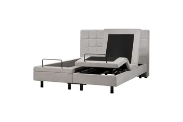 Justerbar seng Duke - Grå, svart, 160x200 cm - Møbler - Senger - Regulerbare senger