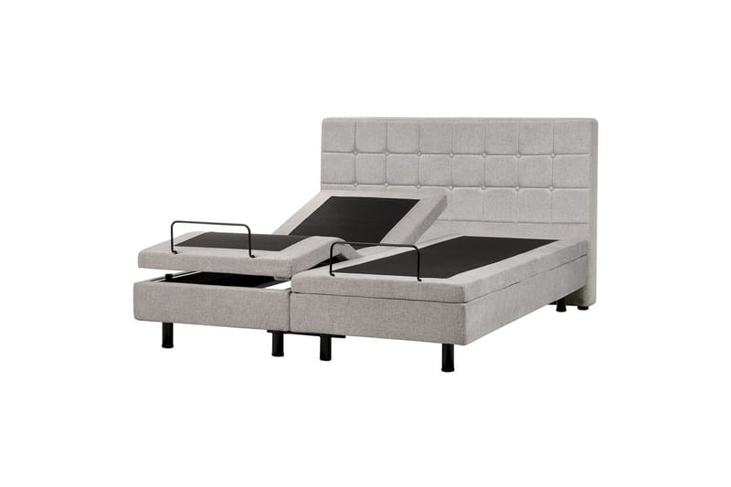 Justerbar seng Duke - Grå, svart, 160x200 cm - Møbler - Senger - Sengeramme & sengestamme