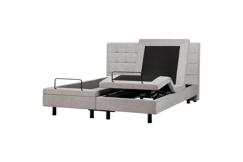 Justerbar seng Duke - Grå, svart, 180x200 cm - Møbler - Senger - Sengeramme & sengestamme