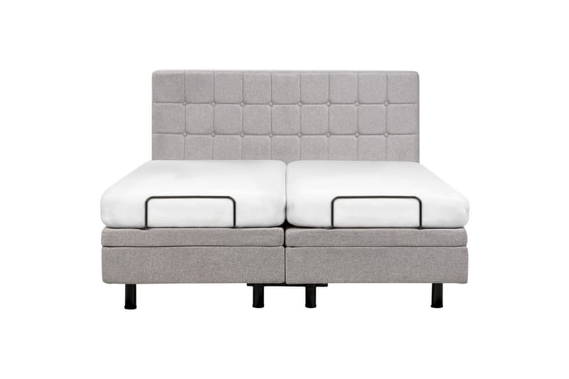 Justerbar seng Duke - Grå, svart, 180x200 cm - Møbler - Senger - Sengeramme & sengestamme